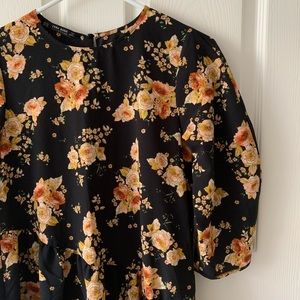 NWOT Zara floral romper jumpsuit dress